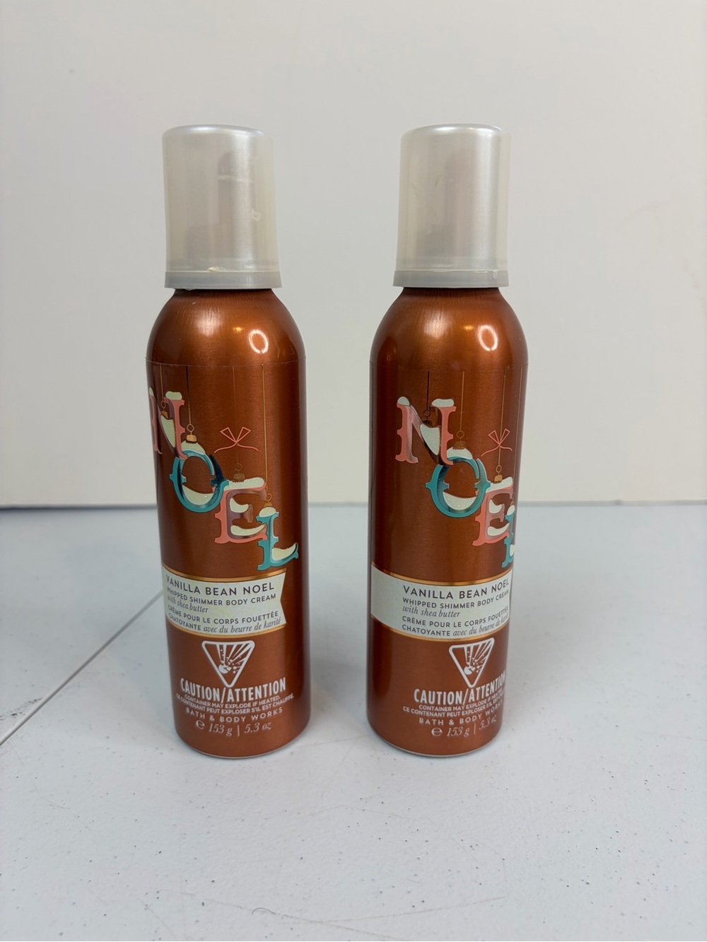 Noel Vanilla Bean Noel Shimmer Body Cream Spray - Copper Bottles (Set of 2)